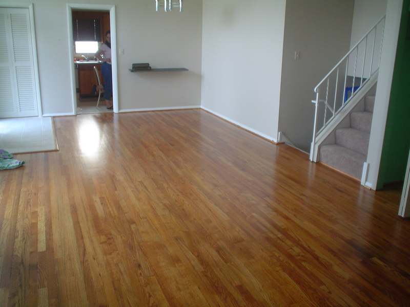 Vinyl replaced with wood floor Catonsville MD