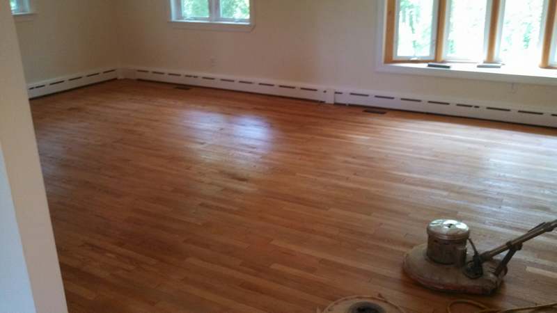 White oak and red oak floor stain Ellicott City MD