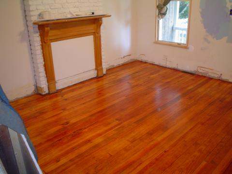 Living Room Red Oak Floor Restoration Annapolis MD
