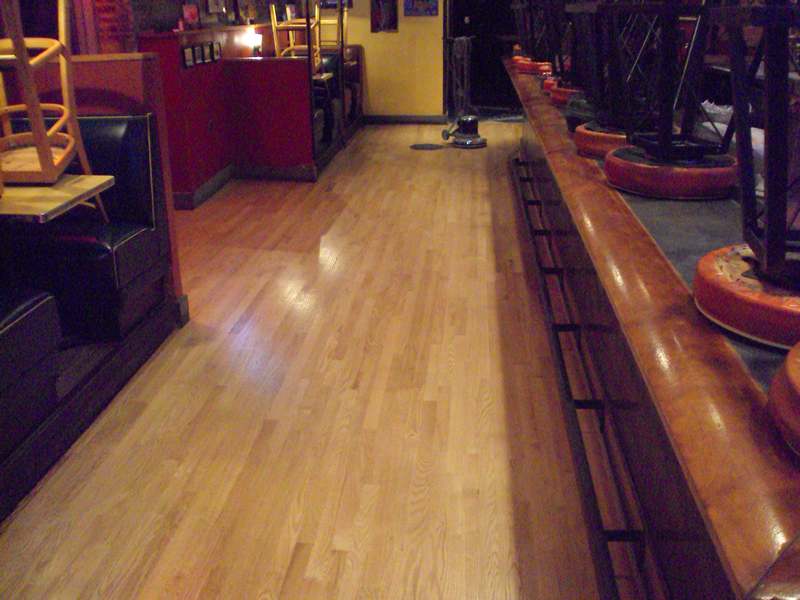 Buckled Red Oak Floor Repair - Baltimore MD Austin Grill